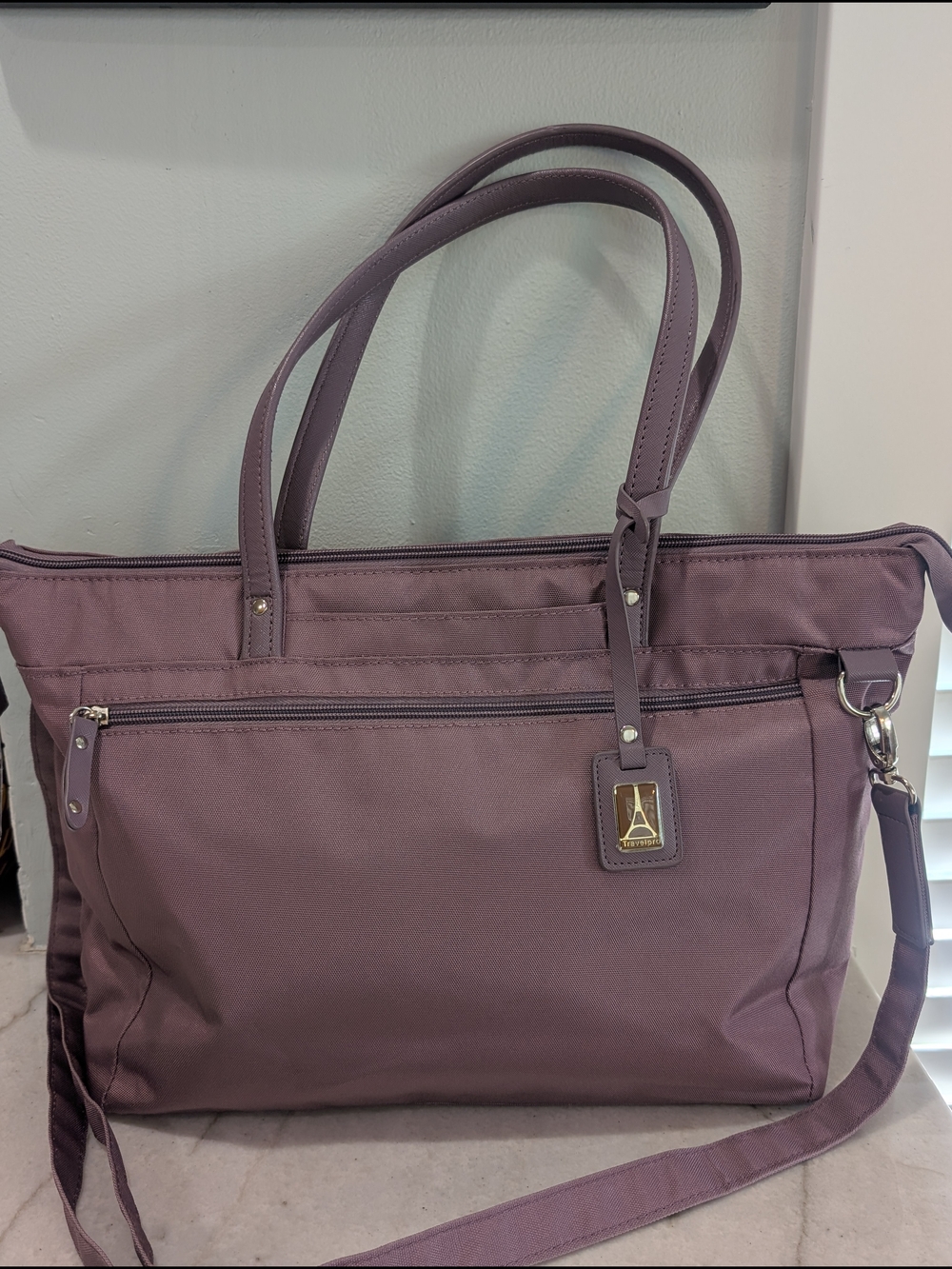 Travelpro Mauve Carry-on Nylon Medium Size Tote Travel Bag - Picture 2 of 16